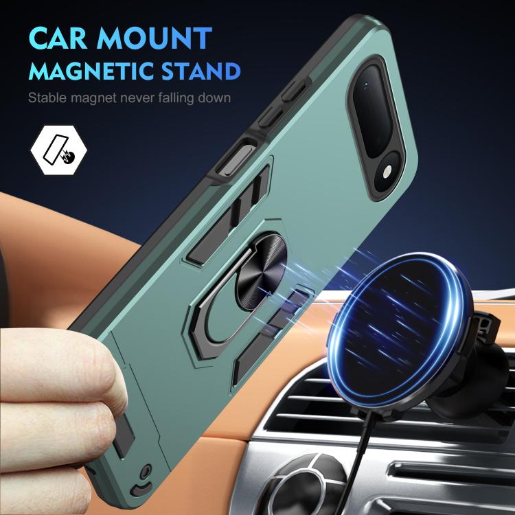 For Tecno Spark 50 4G Shockproof Metal Ring Holder Phone Case