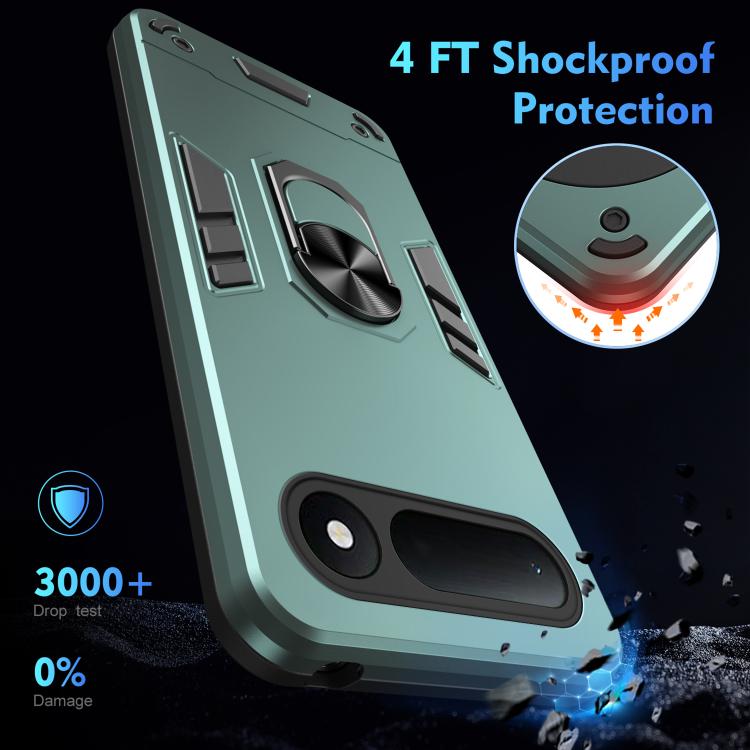 For Tecno Spark 50 4G Shockproof Metal Ring Holder Phone Case