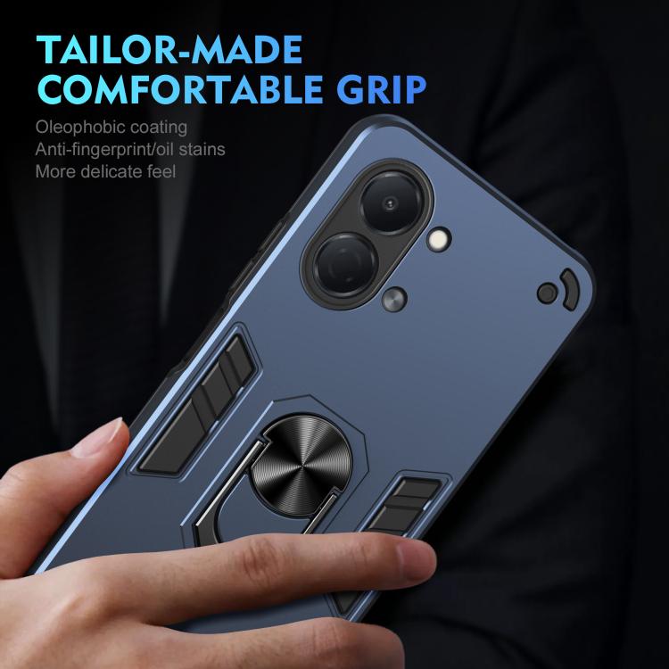 For Tecno Spark Go 3 / Pop 20 Shockproof Metal Ring Holder Phone Case