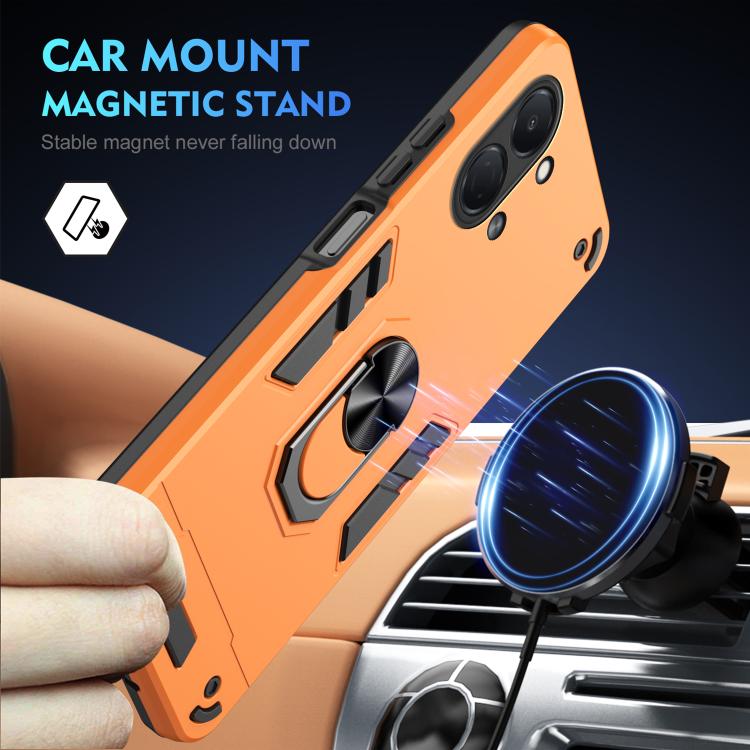 For Tecno Spark Go 3 / Pop 20 Shockproof Metal Ring Holder Phone Case