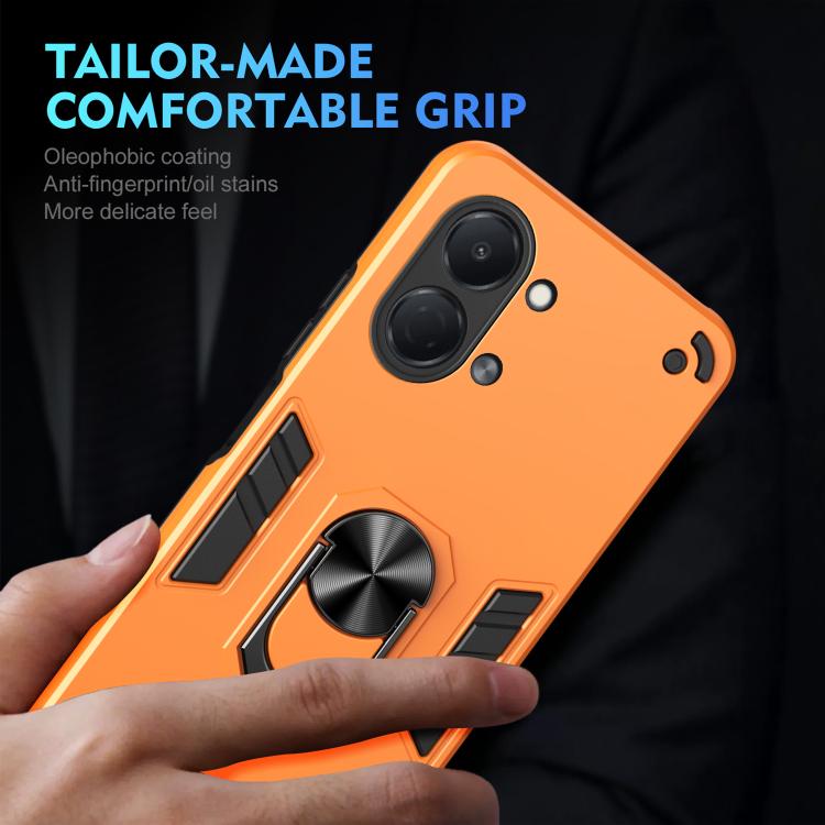 For Tecno Spark Go 3 / Pop 20 Shockproof Metal Ring Holder Phone Case