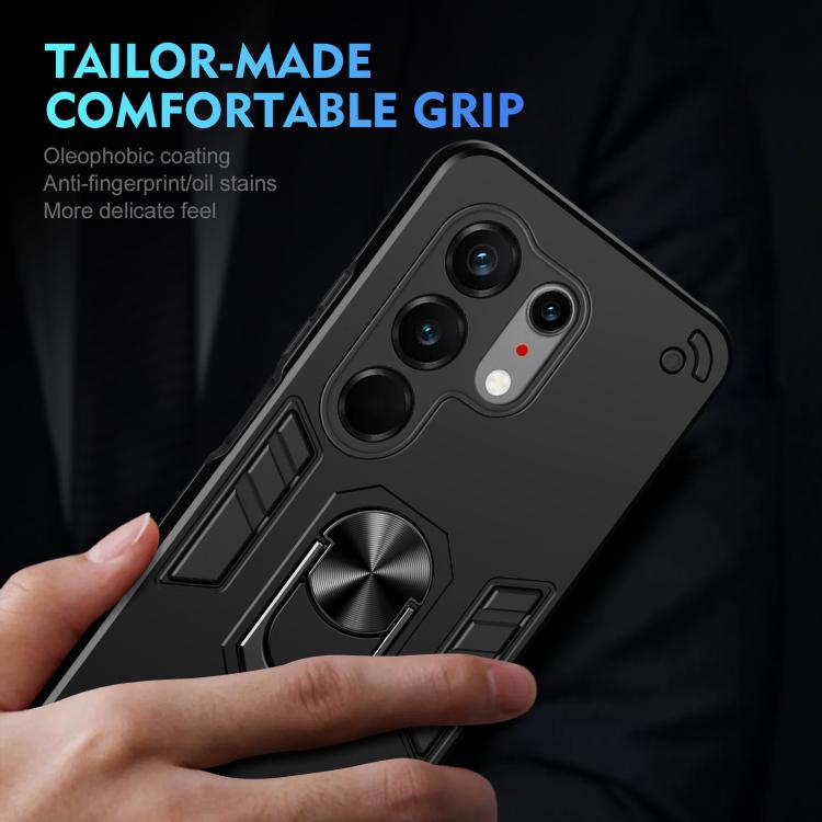 For Tecno Camon 50 Ultra Shockproof Metal Ring Holder Phone Case