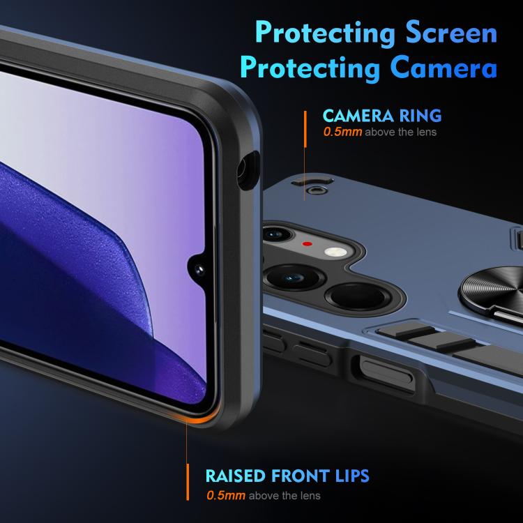 For Tecno Camon 50 Ultra Shockproof Metal Ring Holder Phone Case