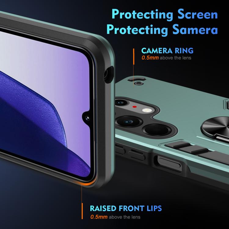 For Tecno Camon 50 Ultra Shockproof Metal Ring Holder Phone Case