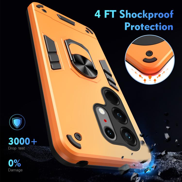 For Tecno Camon 50 Ultra Shockproof Metal Ring Holder Phone Case