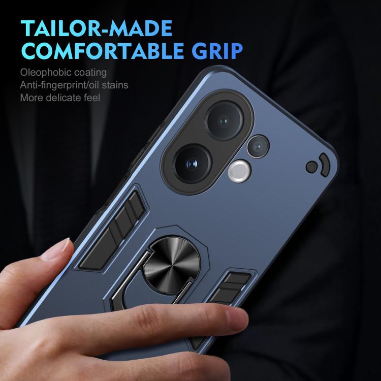 For vivo V60 5G Shockproof Metal Ring Holder Phone Case