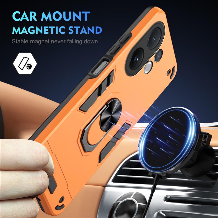 For vivo V60 5G Shockproof Metal Ring Holder Phone Case