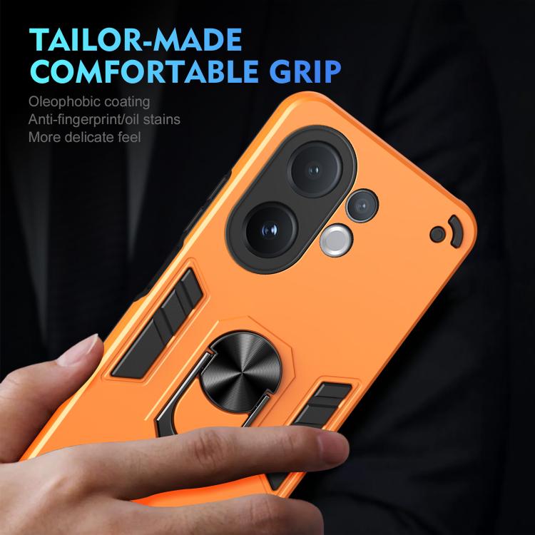 For vivo V60 5G Shockproof Metal Ring Holder Phone Case