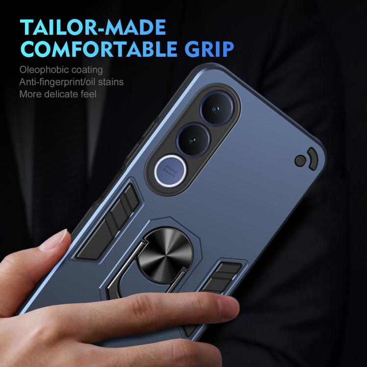 For vivo V70 FE 5G Shockproof Metal Ring Holder Phone Case