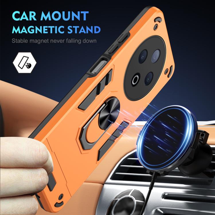 For vivo Y500 5G Shockproof Metal Ring Holder Phone Case