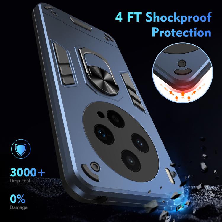 For vivo X300s Shockproof Metal Ring Holder Phone Case
