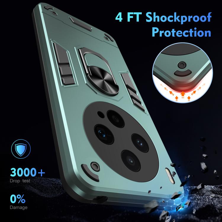 For vivo X300s Shockproof Metal Ring Holder Phone Case