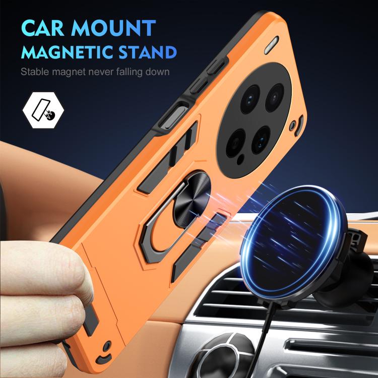For vivo X300s Shockproof Metal Ring Holder Phone Case