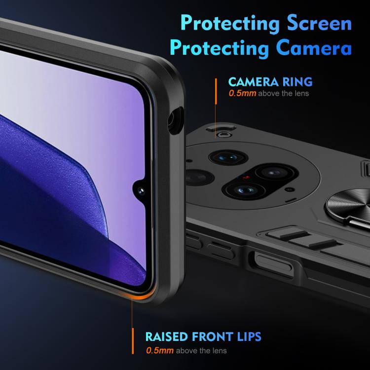 For vivo X300 Ultra Shockproof Metal Ring Holder Phone Case