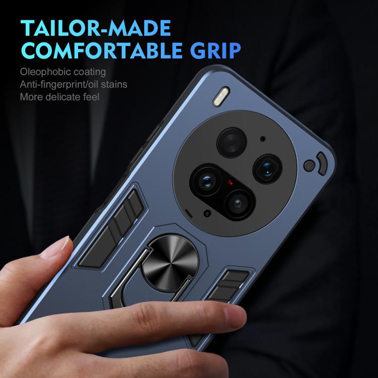 For vivo X300 Ultra Shockproof Metal Ring Holder Phone Case