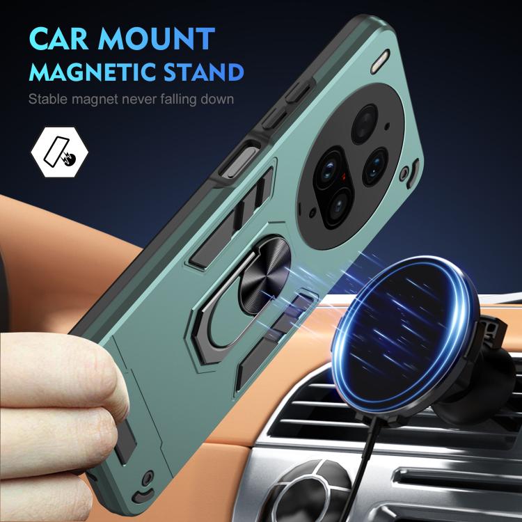For vivo X300 Ultra Shockproof Metal Ring Holder Phone Case