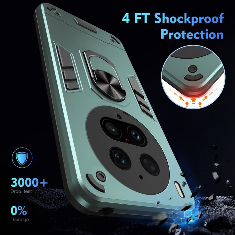 For vivo X300 Ultra Shockproof Metal Ring Holder Phone Case