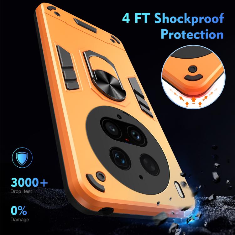 For vivo X300 Ultra Shockproof Metal Ring Holder Phone Case