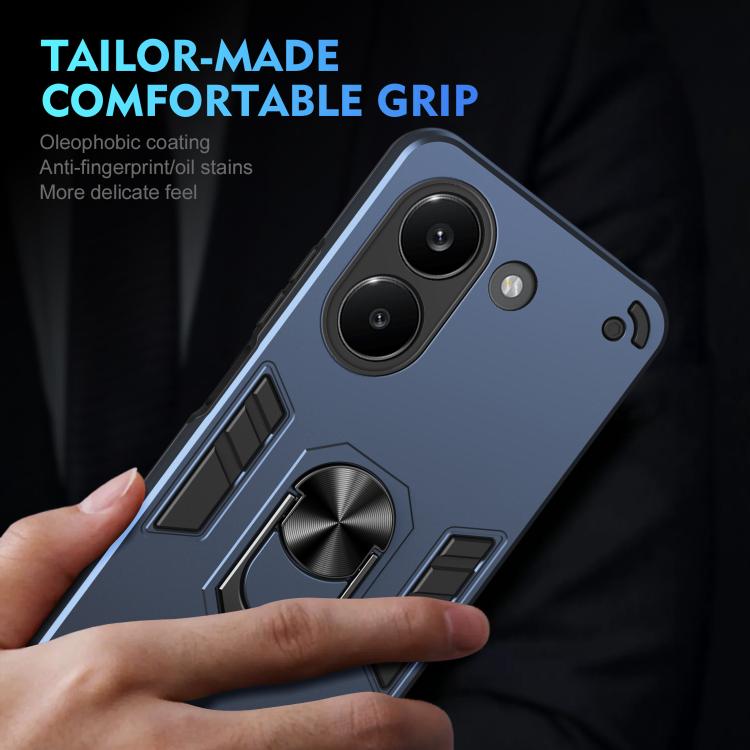 For Redmi Turbo 5 5G / Poco X8 Pro 5G Shockproof Metal Ring Holder Phone Case