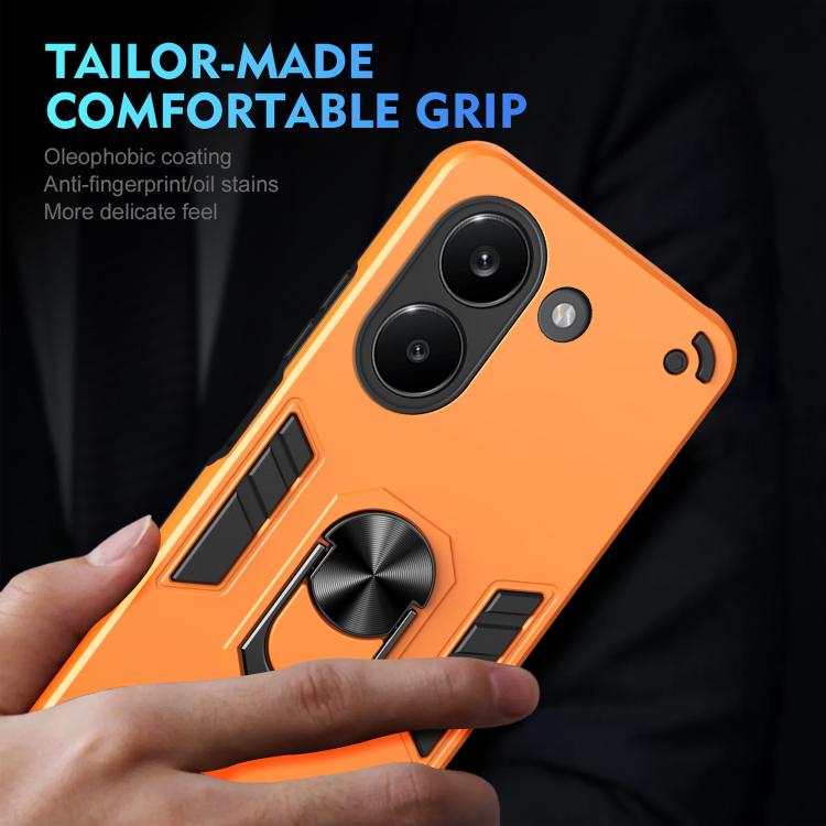 For Redmi Turbo 5 5G / Poco X8 Pro 5G Shockproof Metal Ring Holder Phone Case
