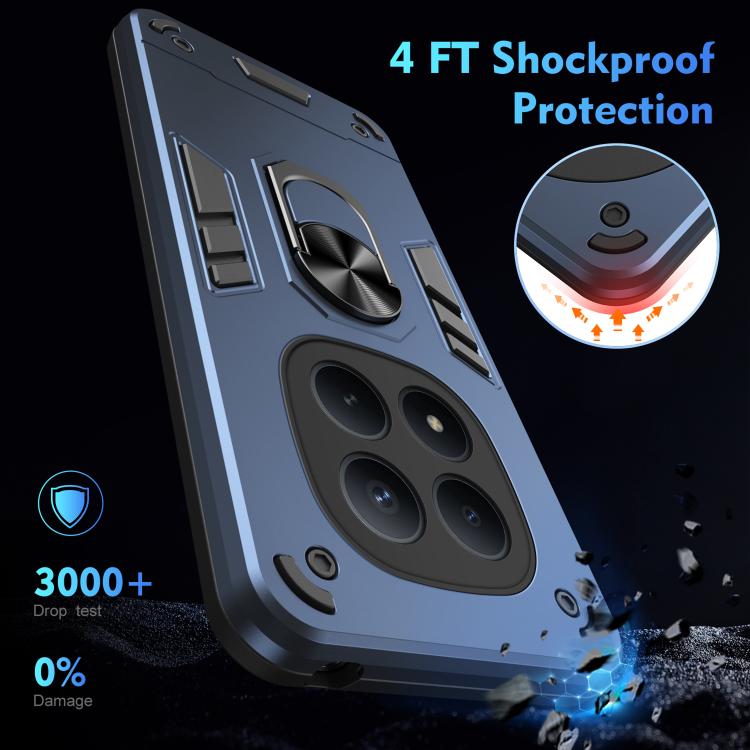 For Redmi Note 15 Pro 4G Global 163.2mm Shockproof Metal Ring Holder Phone Case