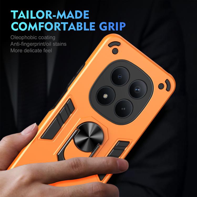 For Redmi Note 15 Pro 4G Global 163.2mm Shockproof Metal Ring Holder Phone Case