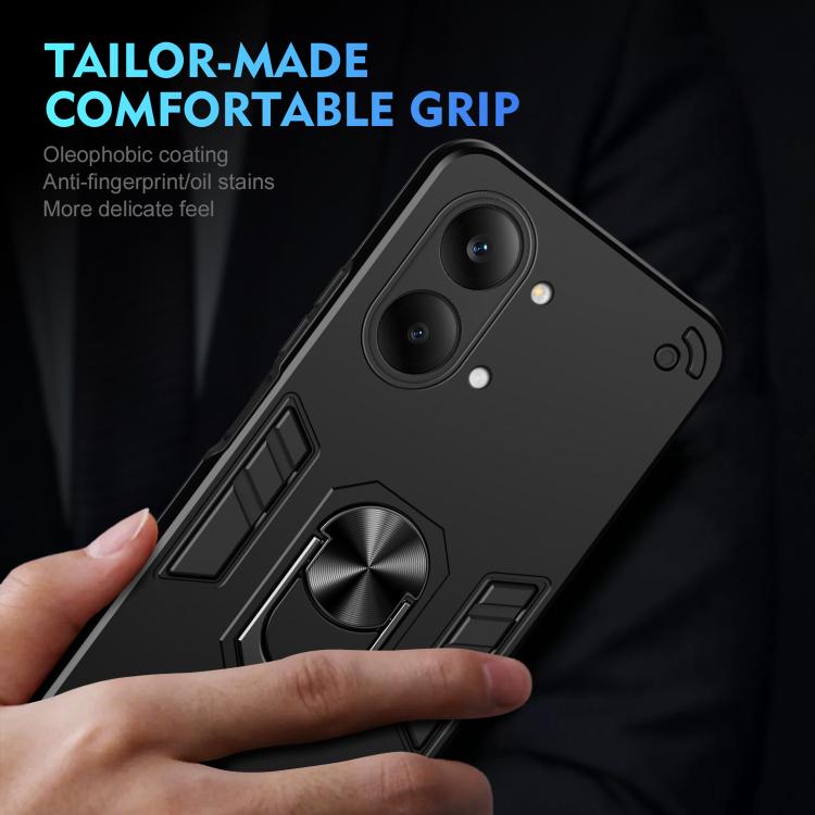 For Redmi Turbo 5 Max / Poco X8 Pro Max Shockproof Metal Ring Holder Phone Case