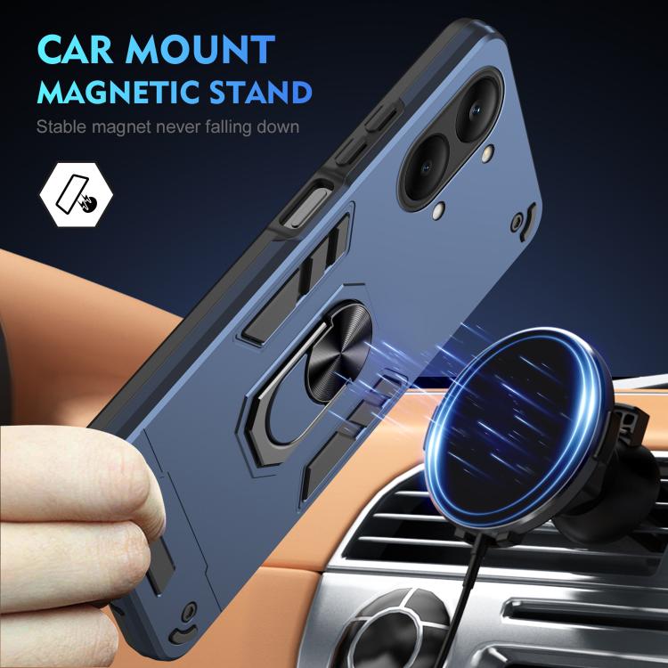 For Redmi Turbo 5 Max / Poco X8 Pro Max Shockproof Metal Ring Holder Phone Case