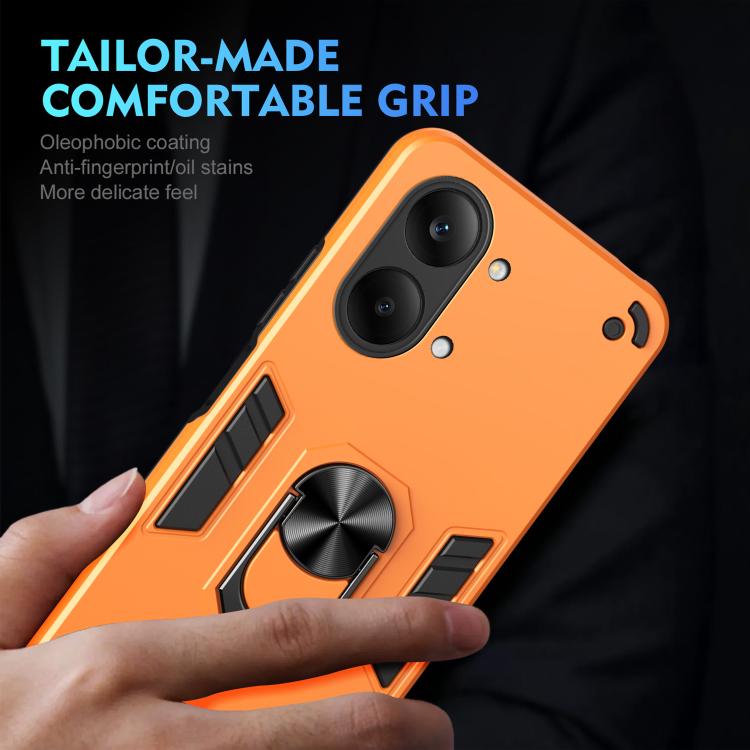 For Redmi Turbo 5 Max / Poco X8 Pro Max Shockproof Metal Ring Holder Phone Case
