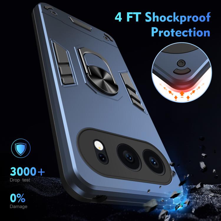 For Honor 500 Global 155.8mm Shockproof Metal Ring Holder Phone Case