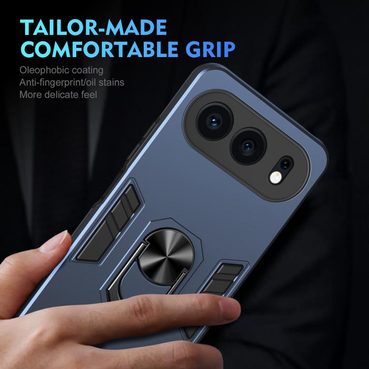 For Honor 500 Global 155.8mm Shockproof Metal Ring Holder Phone Case