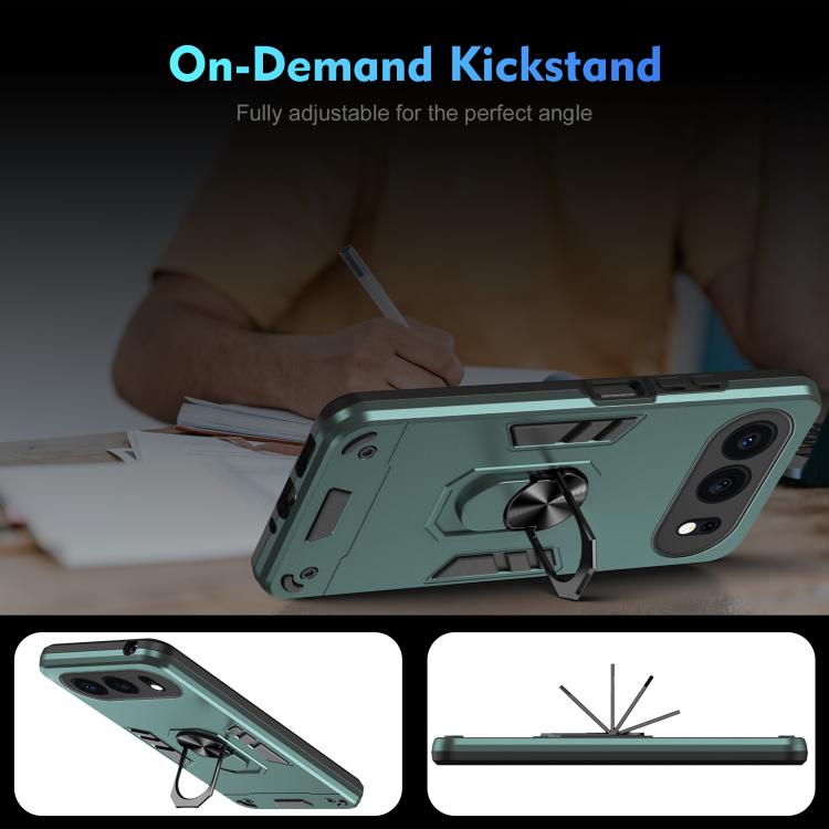 For Honor 500 Global 155.8mm Shockproof Metal Ring Holder Phone Case