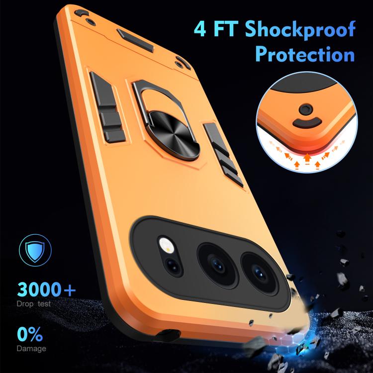 For Honor 500 Global 155.8mm Shockproof Metal Ring Holder Phone Case
