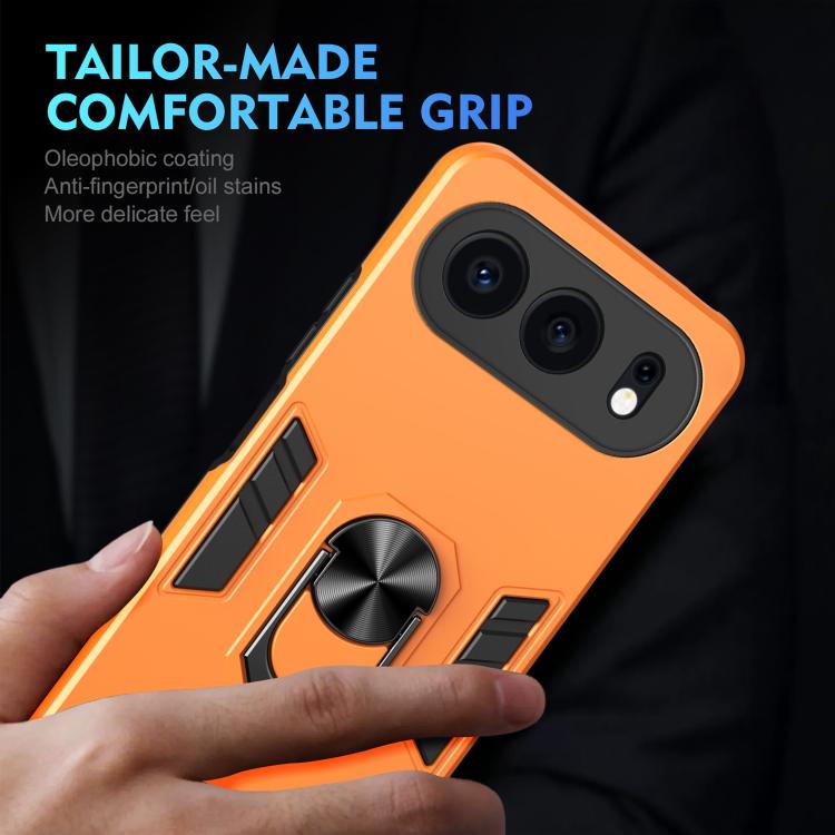 For Honor 500 Global 155.8mm Shockproof Metal Ring Holder Phone Case