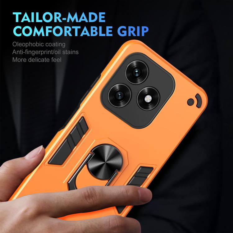 For Honor X5c Plus / X5c 4G Shockproof Metal Ring Holder Phone Case