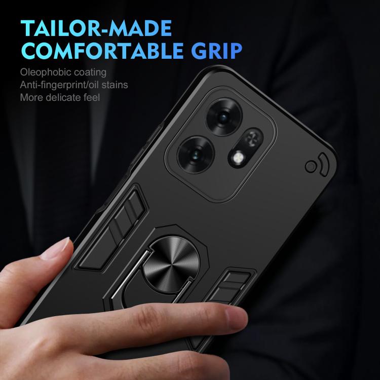 For Honor X6d Shockproof Metal Ring Holder Phone Case