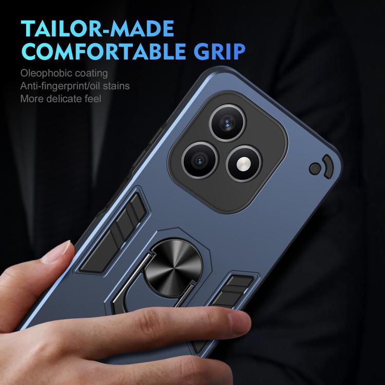 For Honor X8d 4G Shockproof Metal Ring Holder Phone Case