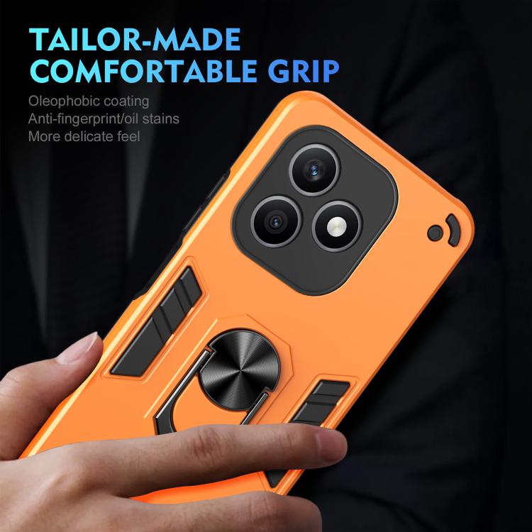 For Honor X8d 4G Shockproof Metal Ring Holder Phone Case