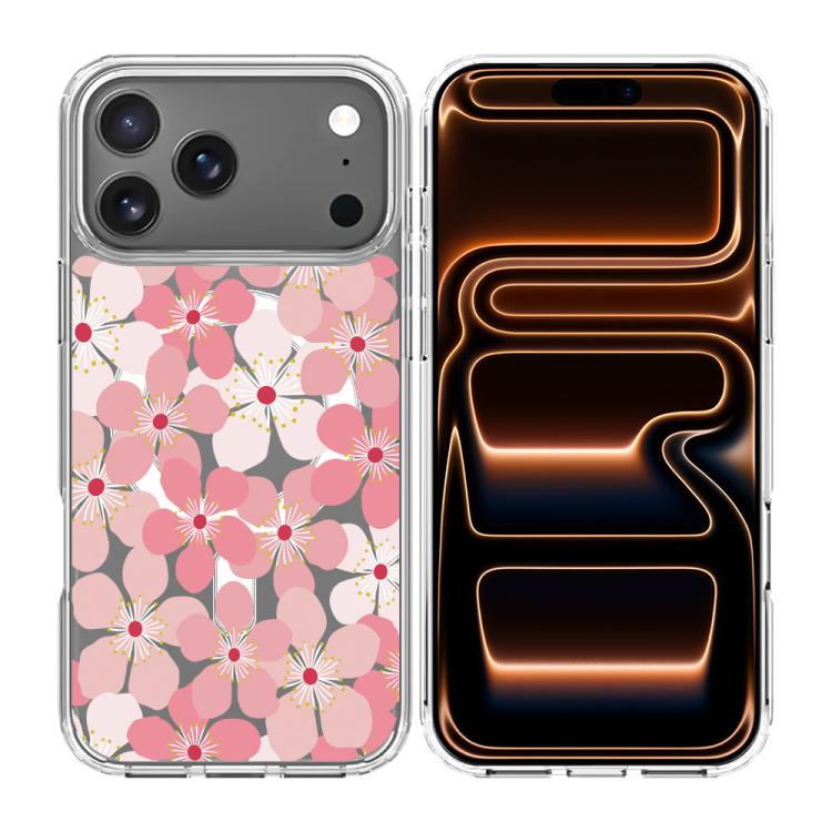 For iPhone 17 Pro Pattern Printing TPU + PC Magnetic Shockproof Phone Case