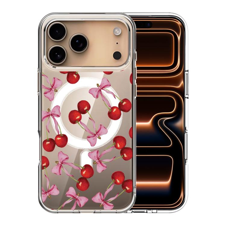 For iPhone 17 Pro Pattern Printing TPU + PC Magnetic Shockproof Phone Case
