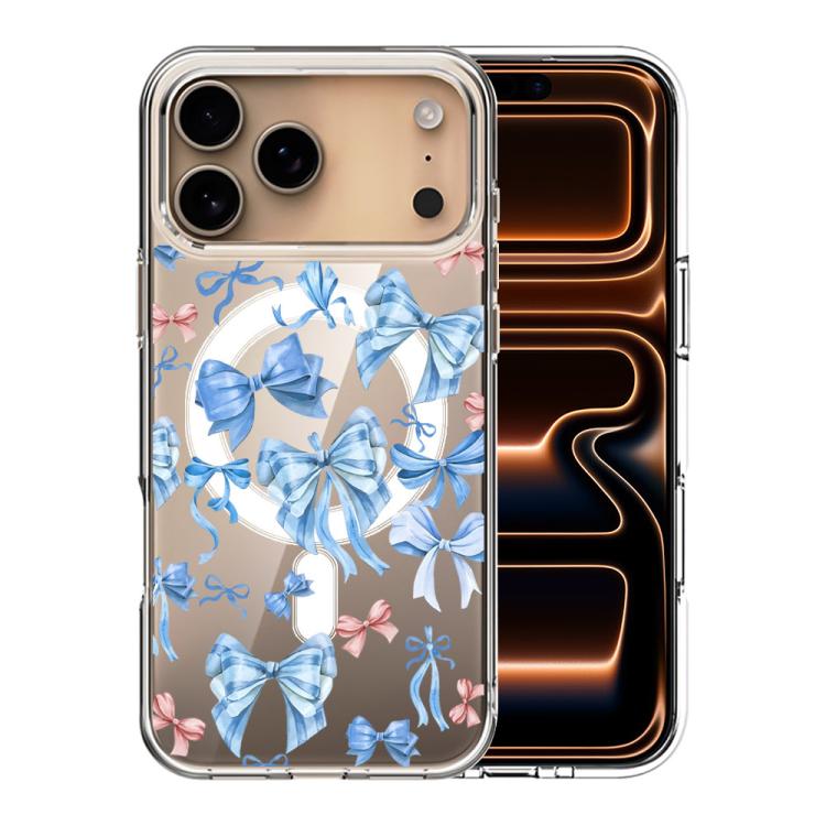 For iPhone 17 Pro Pattern Printing TPU + PC Magnetic Shockproof Phone Case