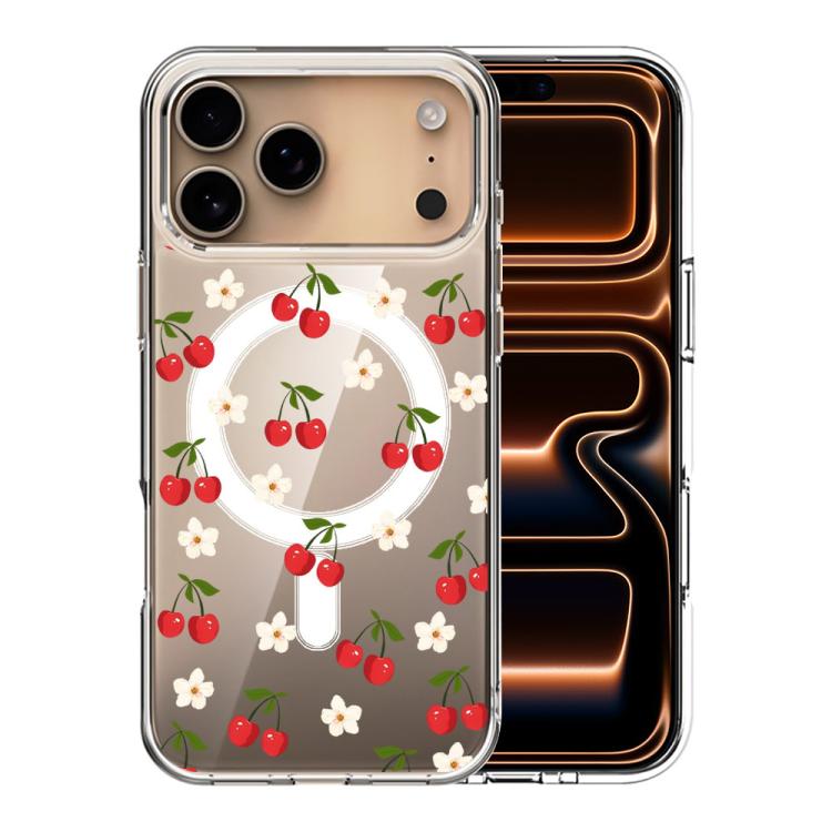 For iPhone 17 Pro Pattern Printing TPU + PC Magnetic Shockproof Phone Case