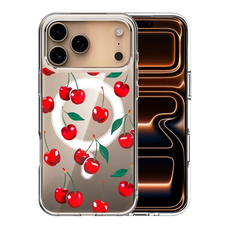 For iPhone 17 Pro Pattern Printing TPU + PC Magnetic Shockproof Phone Case