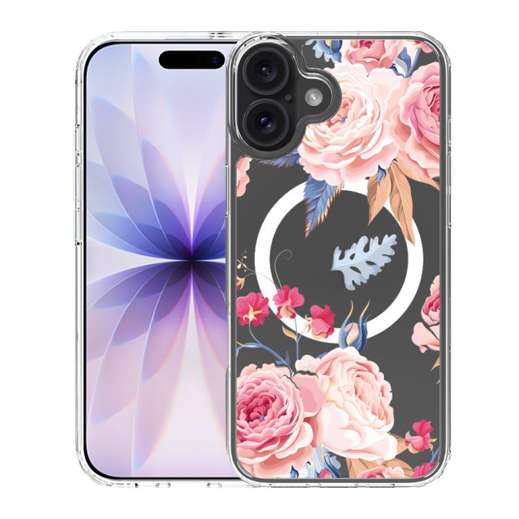 For iPhone 17 Pattern Printing TPU + PC Magnetic Shockproof Phone Case