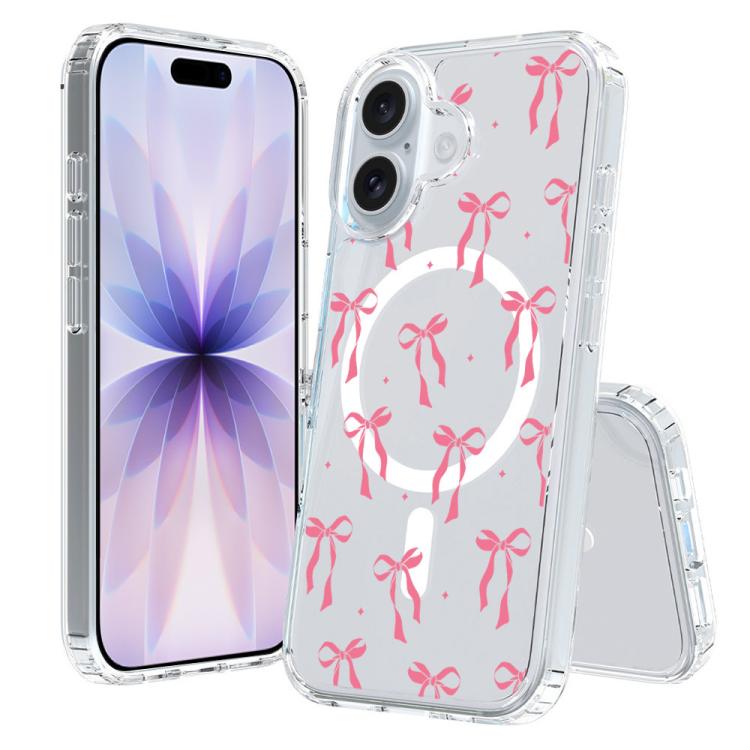 For iPhone 17 Pattern Printing TPU + PC Magnetic Shockproof Phone Case