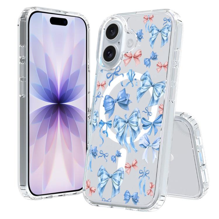 For iPhone 17 Pattern Printing TPU + PC Magnetic Shockproof Phone Case
