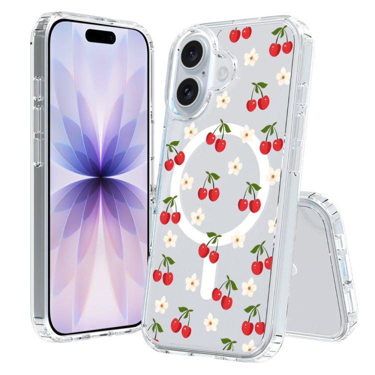 For iPhone 17 Pattern Printing TPU + PC Magnetic Shockproof Phone Case