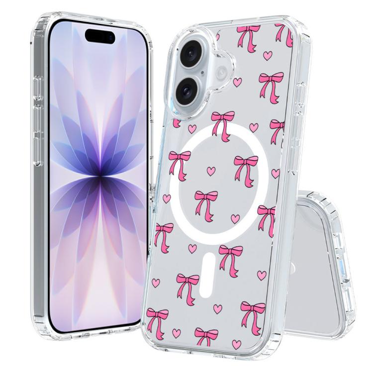 For iPhone 17 Pattern Printing TPU + PC Magnetic Shockproof Phone Case