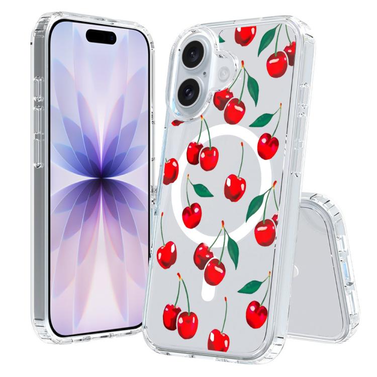 For iPhone 17 Pattern Printing TPU + PC Magnetic Shockproof Phone Case
