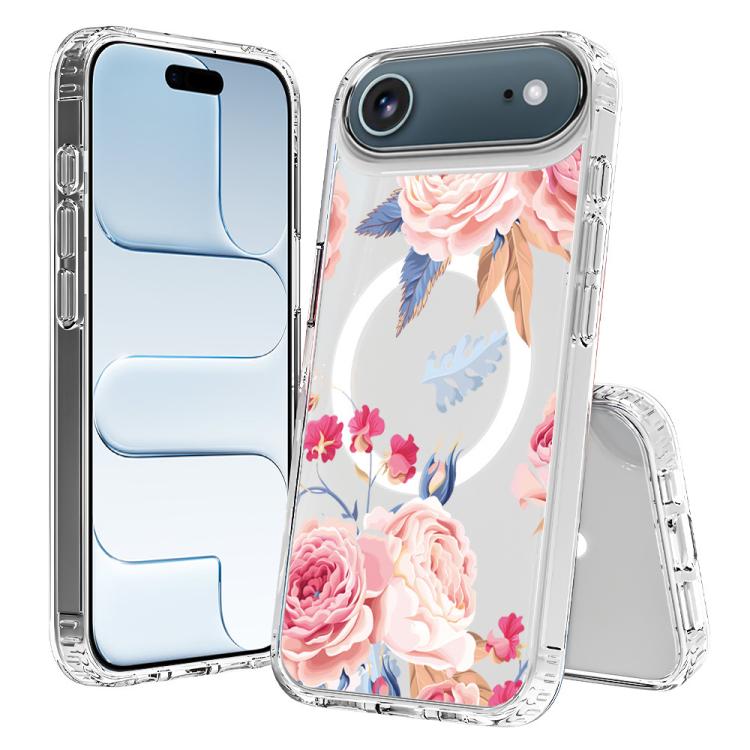For iPhone Air Pattern Printing TPU + PC Magnetic Shockproof Phone Case